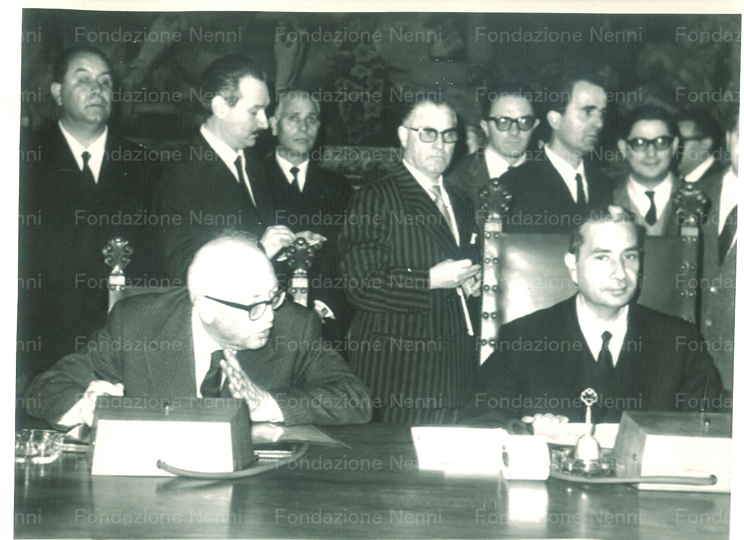 Pietro Nenni con Aldo Moro